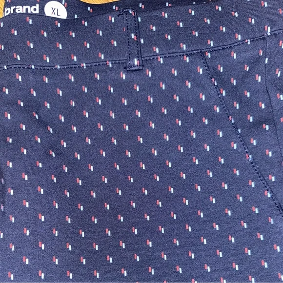 Betabrand Navy Blue Geometric Print Classic Bootcut Yoga Dress Pants | Size XL - Picture 5 of 7